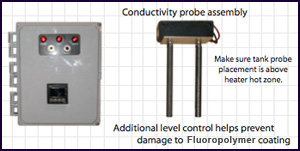 Digital Combination Controls with Conductivity Level Probes and Bimet Low Liquid Sensor